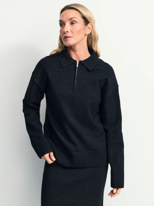 Джемпер поло с молнией / Zarina