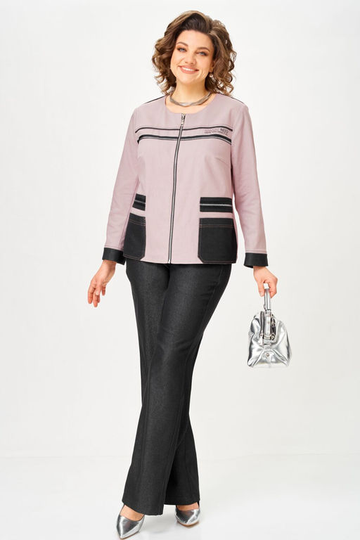 Костюм Aira Style 24249 пудра-графит