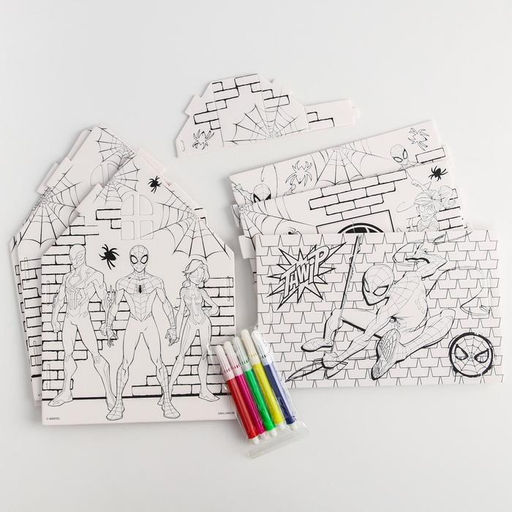 Дом-раскраска 3 в 1 Человек-паук, набор для творчества - Marvel фото 4