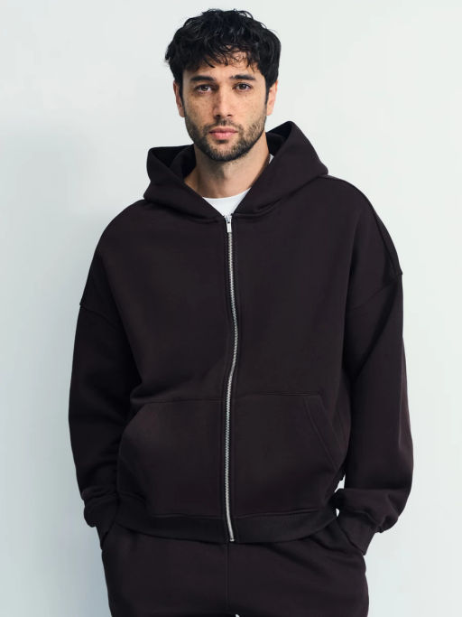 Худи relax fit на молнии / Zarina