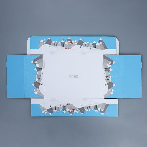 Коробка подарочная новогодняя складная «С Новым годом», 30.5×22×9.5 см