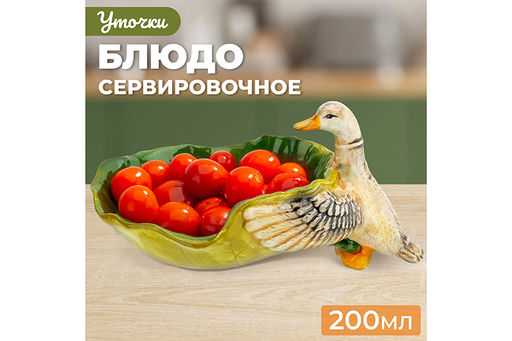 Блюдо сервировочное 20,5*14*10 см 200 мл Уточка - Elan gallery фото 12