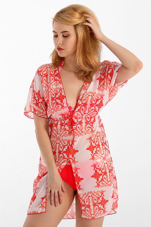 Туника пляжная с поясом