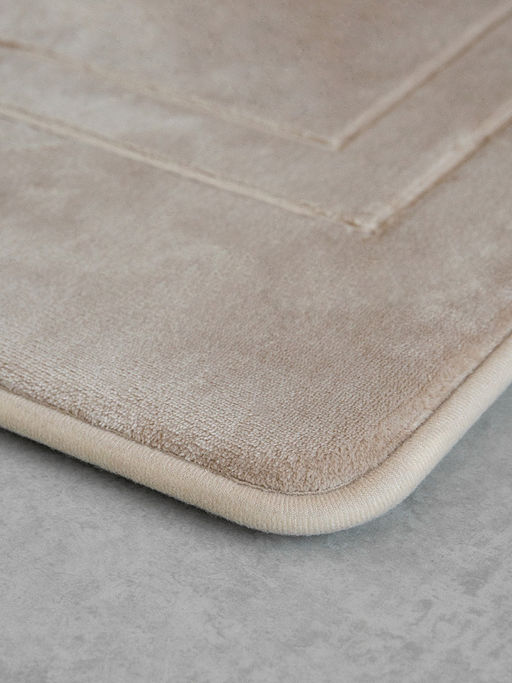 Коврик для туалета 50x60 бежевый полиэстер 100%