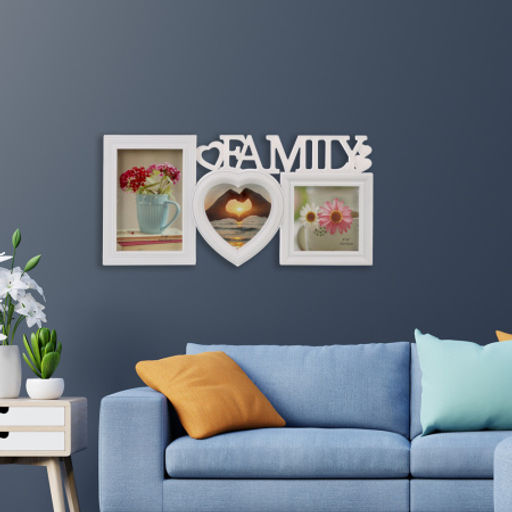 Фоторамка коллаж Семья 36х17 см / EB18304 /уп 72/ 3 фото - ГалеонТрейд фото 2