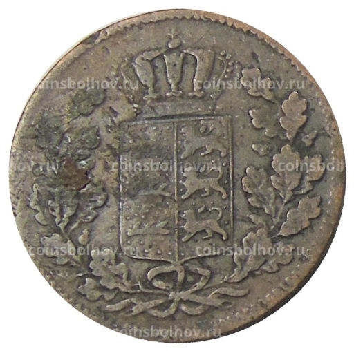 1/2 крейцера 1845 года Германские государства