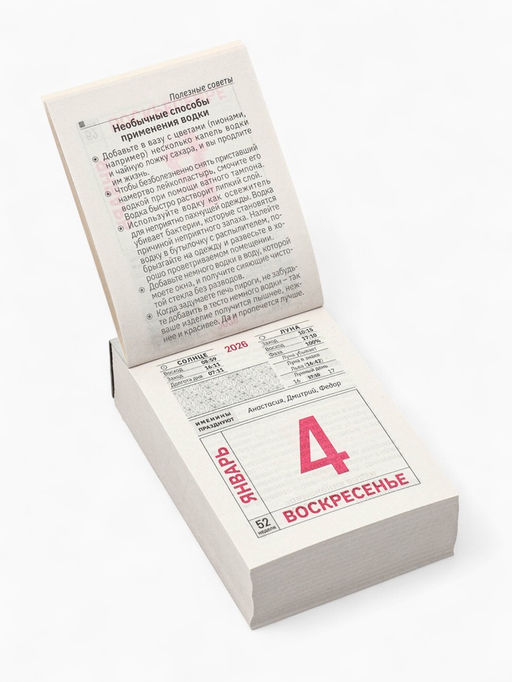 Календарь 2026 отрывной «Полезные советы для всех» 7.7×11.4 см