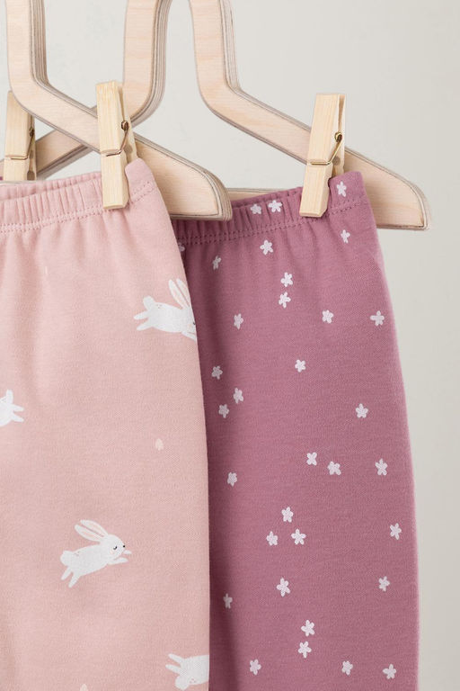 Crockid _ К 4718-2уп/цветочные снежинки,зайчики брюки яс  фото 3