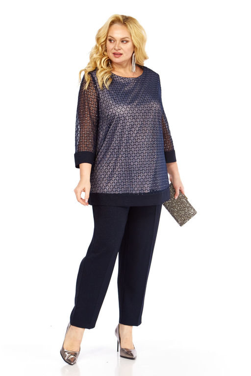 Костюм Элль стиль 2435/1 темно-синий