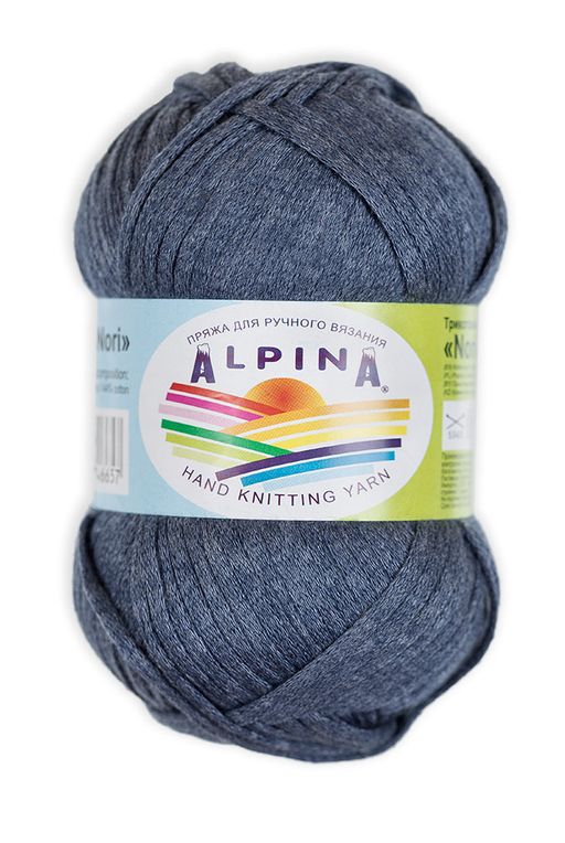 Пряжа ALPINA NORI 56% акрил, 44% хлопок 10 шт. х 50 г 100 м 5 м СК/Распродажа