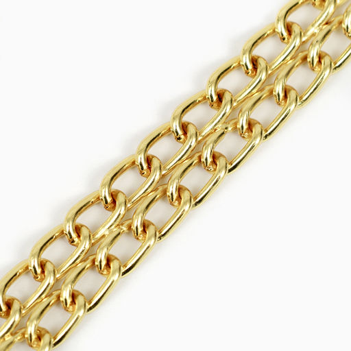 Ошейник - полуудавка металлический двухрядный, 40 см, толщина проволоки 2 мм, золотистый - Пижон фото 4