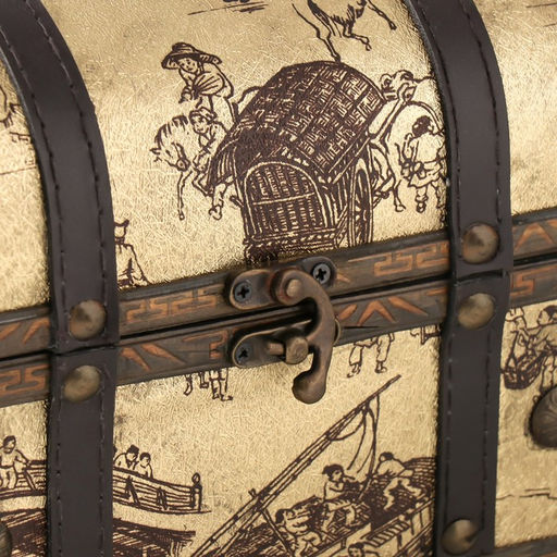 Шкатулка для украшений «Сундук. Ярмарка», дерево, 20×15×15.5 см