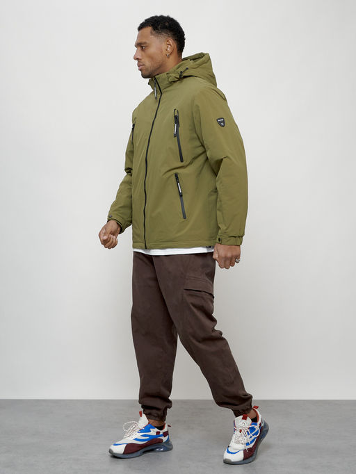 Куртка молодежная весенняя с капюшоном цвета хаки - Mtforce фото 3