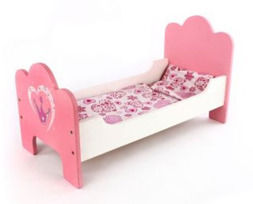 Mary Poppins. Кроватка арт.67114/48375 "Корона" с постелькой (дерево) .*