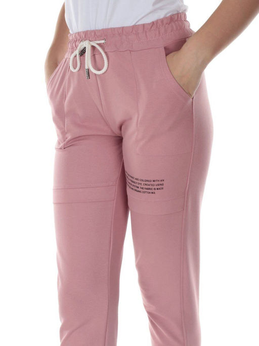 QB-65 PINK Брюки спортивные женские (95% хлопок, 5% стрейч) P&S - Fashion фото 4