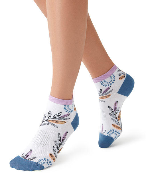 (Minimi) Mini Trend 4210 нос.жен. с рисунком листья