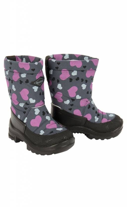 Сапоги Kuoma Putkivarsi harmaa talvi sydan, серые сердечки Size 4  фото 4