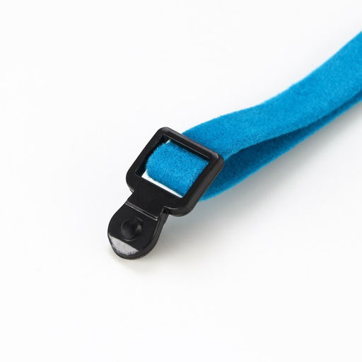 Ошейник кошачий мягкий с бубенчиком, 30 х 1 см, текстиль, голубой - Пижон фото 5