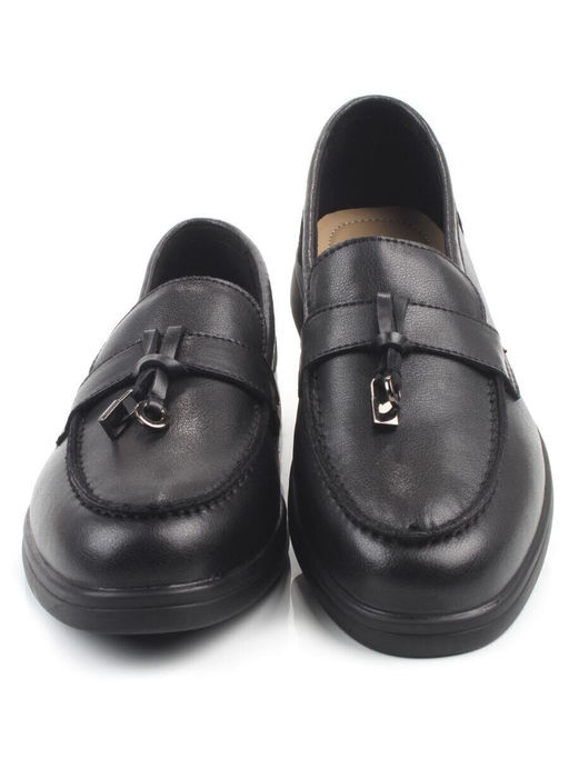 06-DYL138-1 BLACK Туфли женские (натуральная кожа)