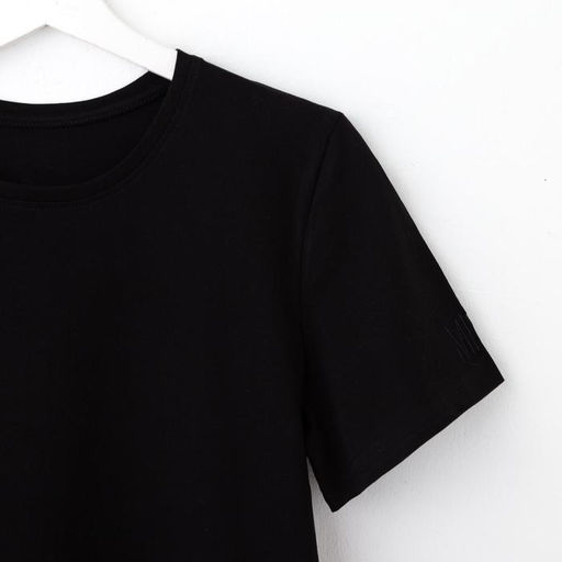 Футболка женская MIST basic, размер 40-42, чёрная