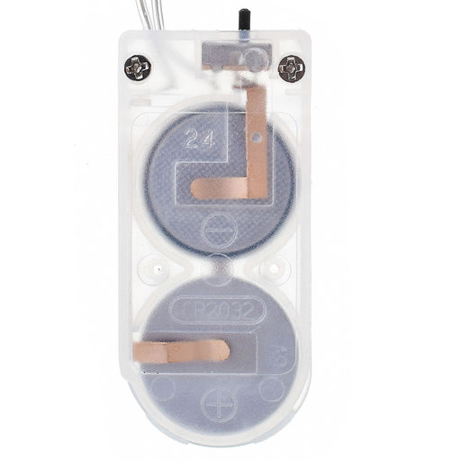 Электрогирлянда 2 м, 20 ламп, на батарейках, белый теплый