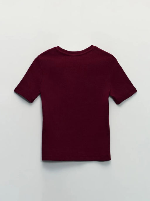 Базовая футболка в рубчик / Zarina  фото 8