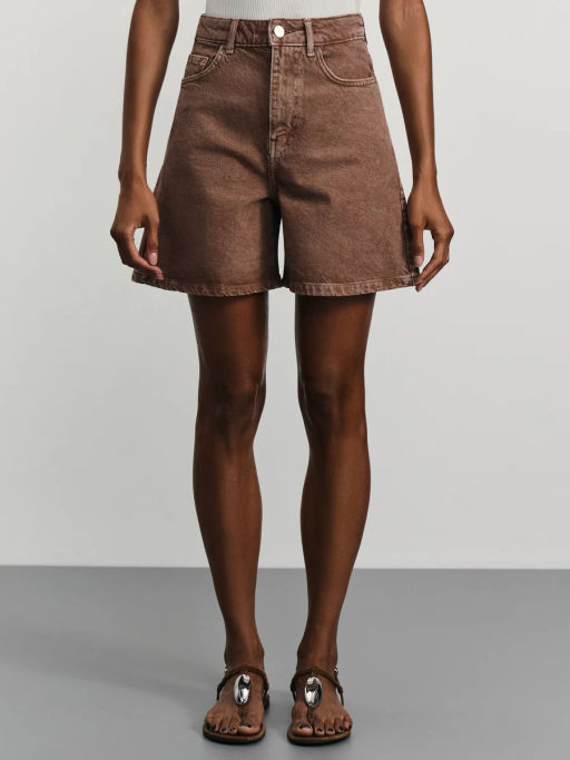 Джинсовые шорты А-силуэта / Zarina  фото 3