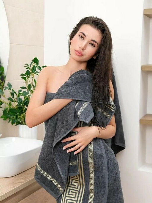 Махровое полотенце Эллада- кварц 50*90 см. хлопок 100% - Лен поволжья фото 2
