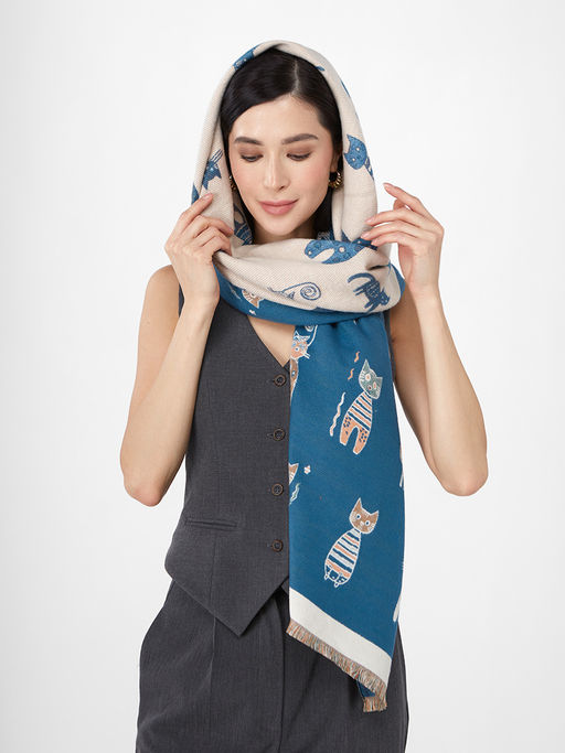 в составе ШЕРСТЬ и КАШЕМИР Большой, мягкий, теплый однотонный двусторонний палантин. - Tantino фото 9