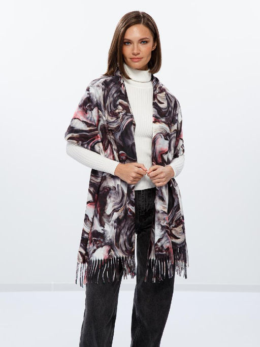 Палантин жен. виск+шерсть 72х180 LDR33-008-19 - Labbra фото 4