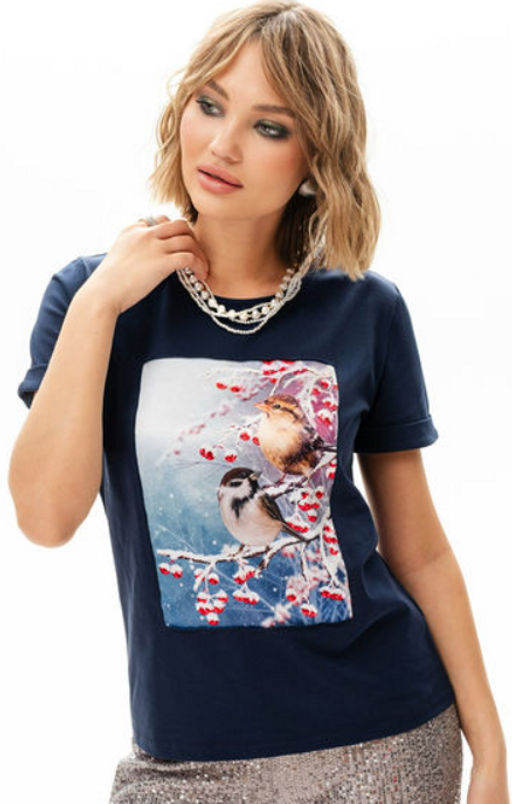 Футболка с шелковой вставкой - Sahar art lab фото 5