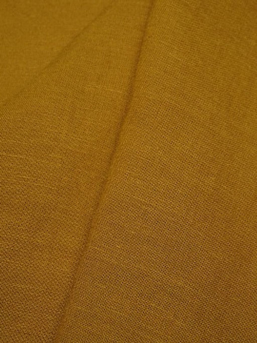 Лен с вискозой с эффектом мятости цв.Темная горчица, ш.1.4м, лен-53%, вискоза-47%