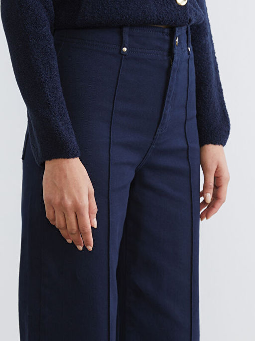 Wideleg Kad?n Jean Pantolon