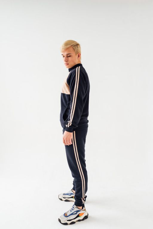 футер 3х нитка ПЕТЛЯ Костюм мужской с лампасами - Knitka wear фото 2