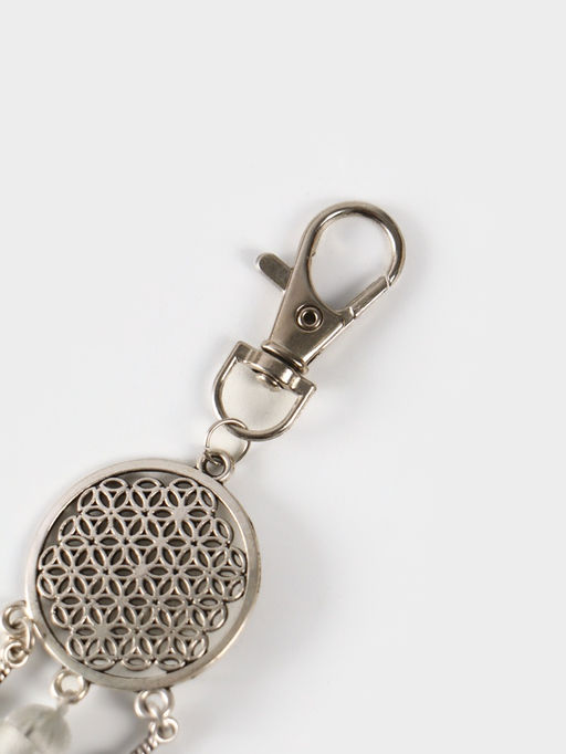 Брелок-кисточка «Ловец снов», 17 см, серебристый