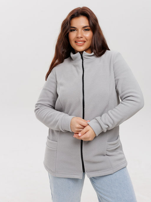 Тж-37 Толстовка женская (флис) Светло-серая