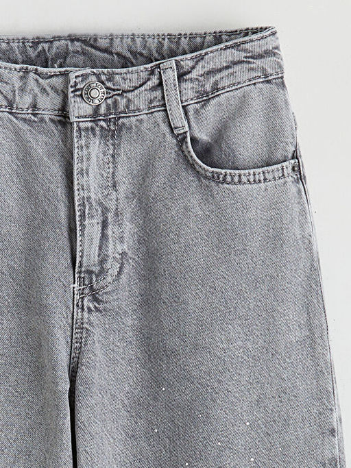 Wideleg Ta?l? K?z ?ocuk Jean Pantolon