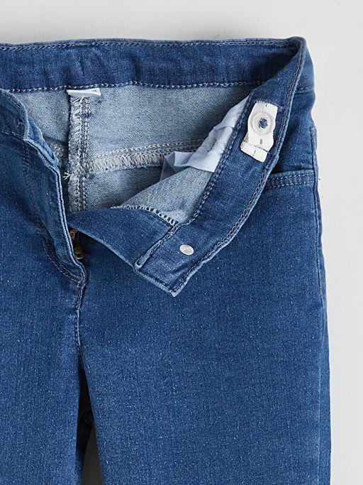 ?spanyol Pa?a Fiyonk Detayl? K?z ?ocuk Jean Pantolon