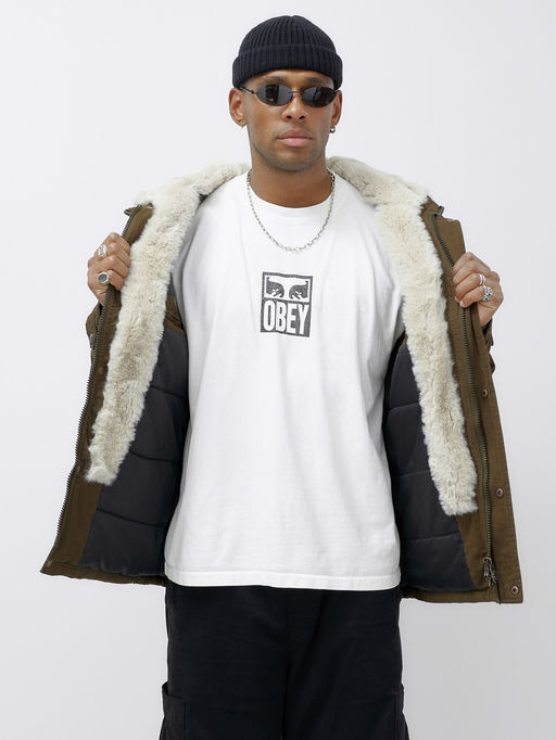 Куртка молодежная мужская зимняя с мехом темно-коричневого цвета 2611TK - Mtforce фото 15