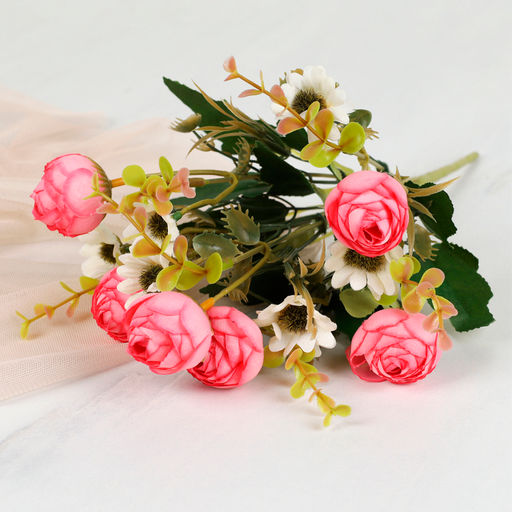 Цветок искусственный Букет РОЗ 30см арт. WH-37 /(649284) - Полимербыт фото 5