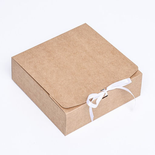 Цена за 5 шт. Коробка складная, крафт, 15 х 15 х 5 см - UPAK LAND фото 2