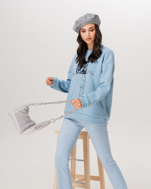 Свитшот с начёсом и шёлкографией SDP003 - Sahar art lab фото 6