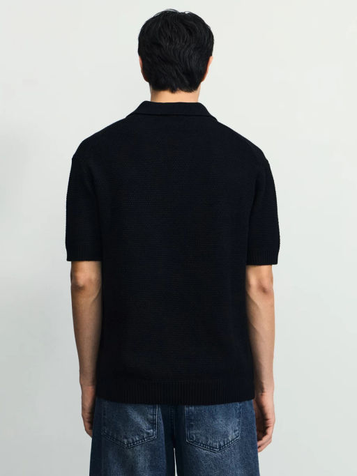 Джемпер поло фактурной вязки / Zarina фото 4