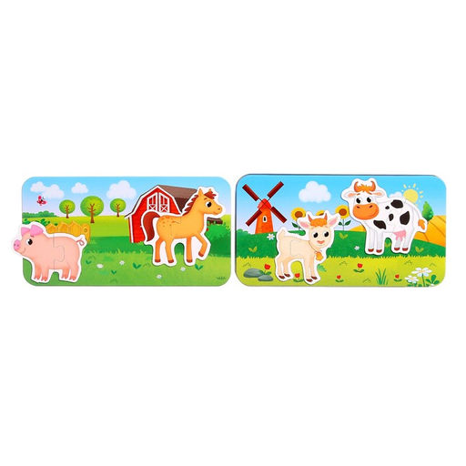 Магнитные макси-пазлы На ферме, в металлической коробке - Puzzle time фото 10