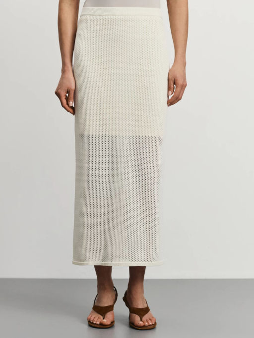 Вязаная юбка из вискозы / Zarina  фото 3