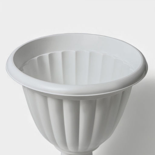 Вазон для цветов «Жасмин», 12 л, d=37 см, h=46 см, белый