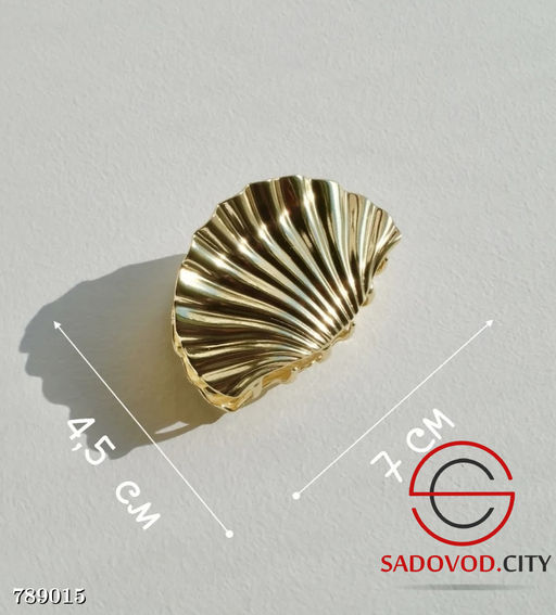 Металлическая глянцевая заколка для волос 1 шт - Bruno фото 4