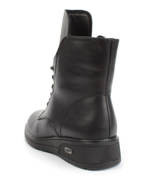 04-M3-830 BLACK Ботинки зимние женские (натуральная кожа, натуральный мех)