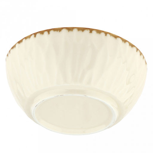 Вишенка Блюдце для варенья (розетка) фарфоровое д10,7см, h4,5см, 250мл, с деколью, отводка, рифленый борт, кремовый (Китай) - Домашняя мода фото 6