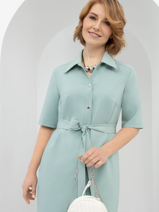 Платье-рубашка, Подчеркнуть женственность (с поясом) - Charutti фото 3